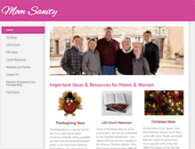 Tablet Screenshot of mom-sanity.com